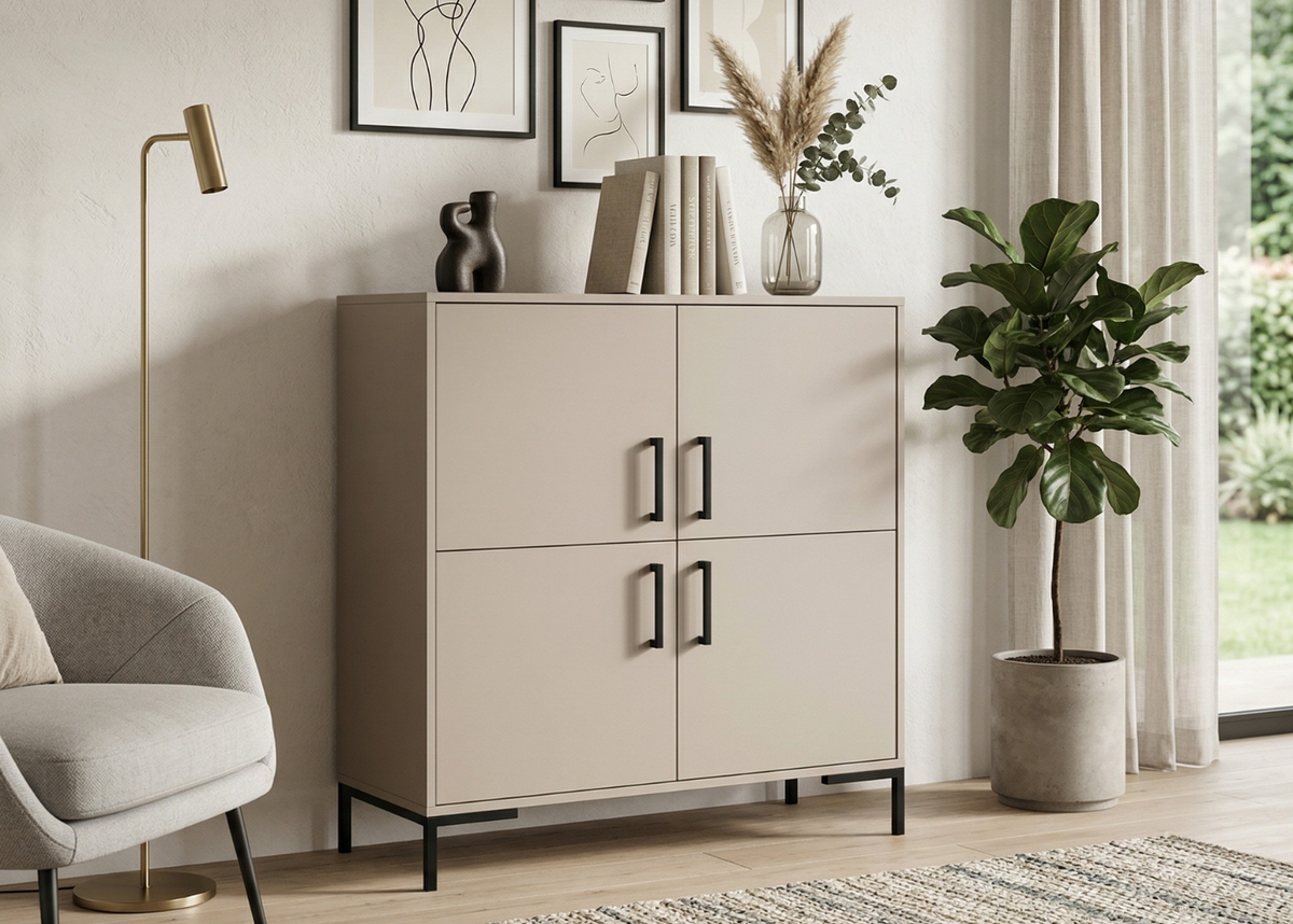 Komoda wysoka NORANO 100 cm Kaszmir