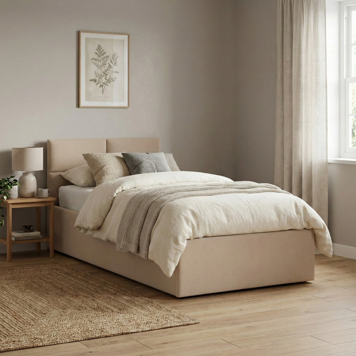 Łóżko BORGO 90x200 plecionka