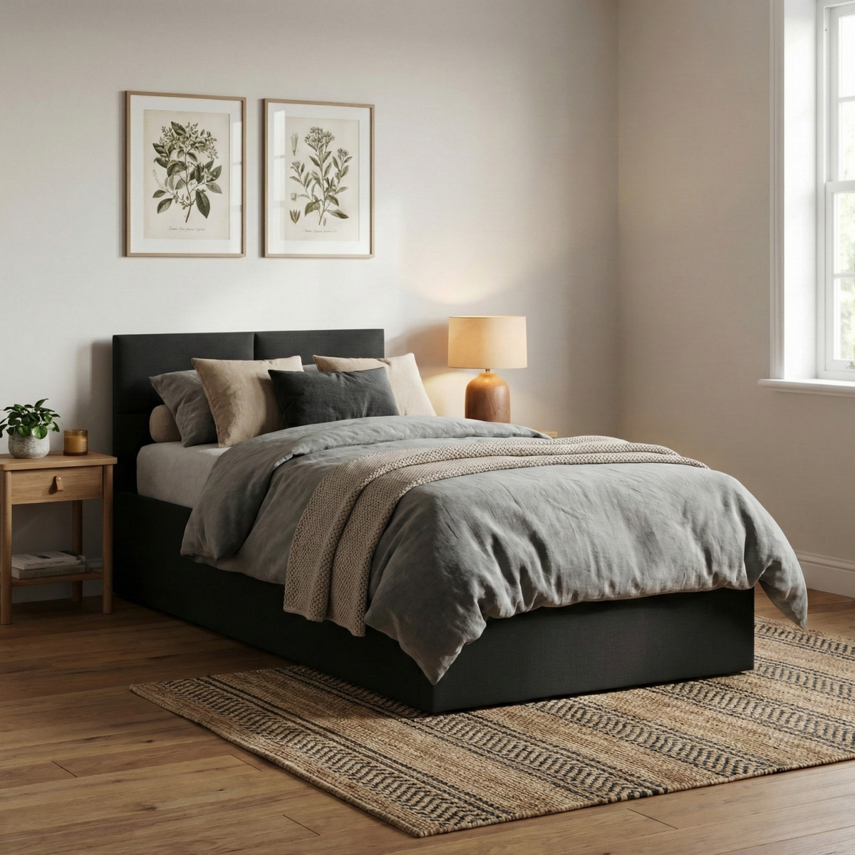 Łóżko BORGO 90x200 plecionka