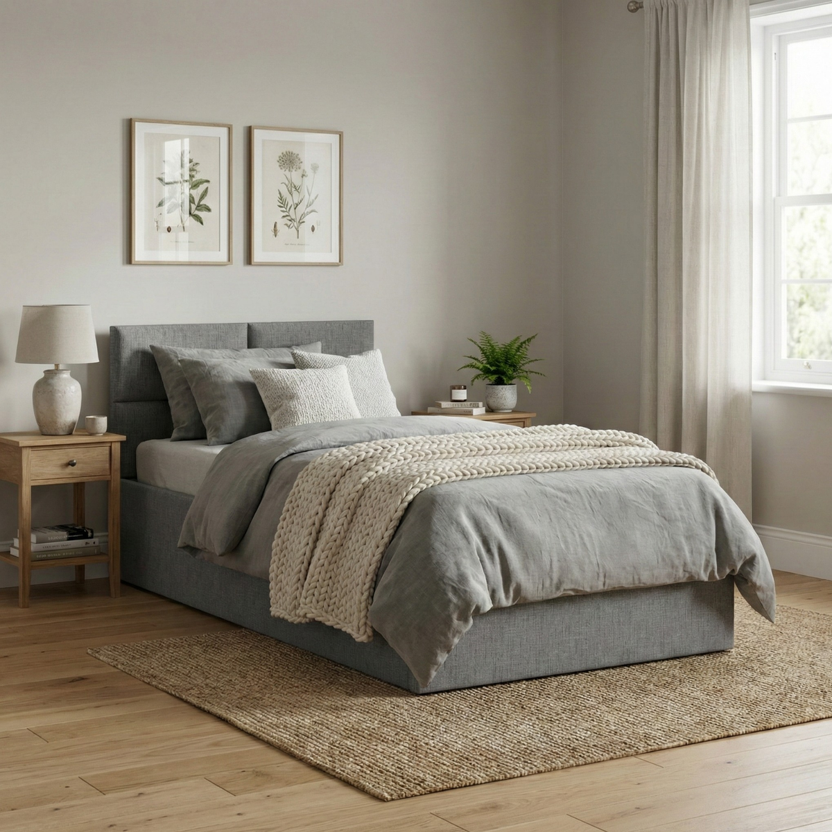Łóżko BORGO 90x200 plecionka