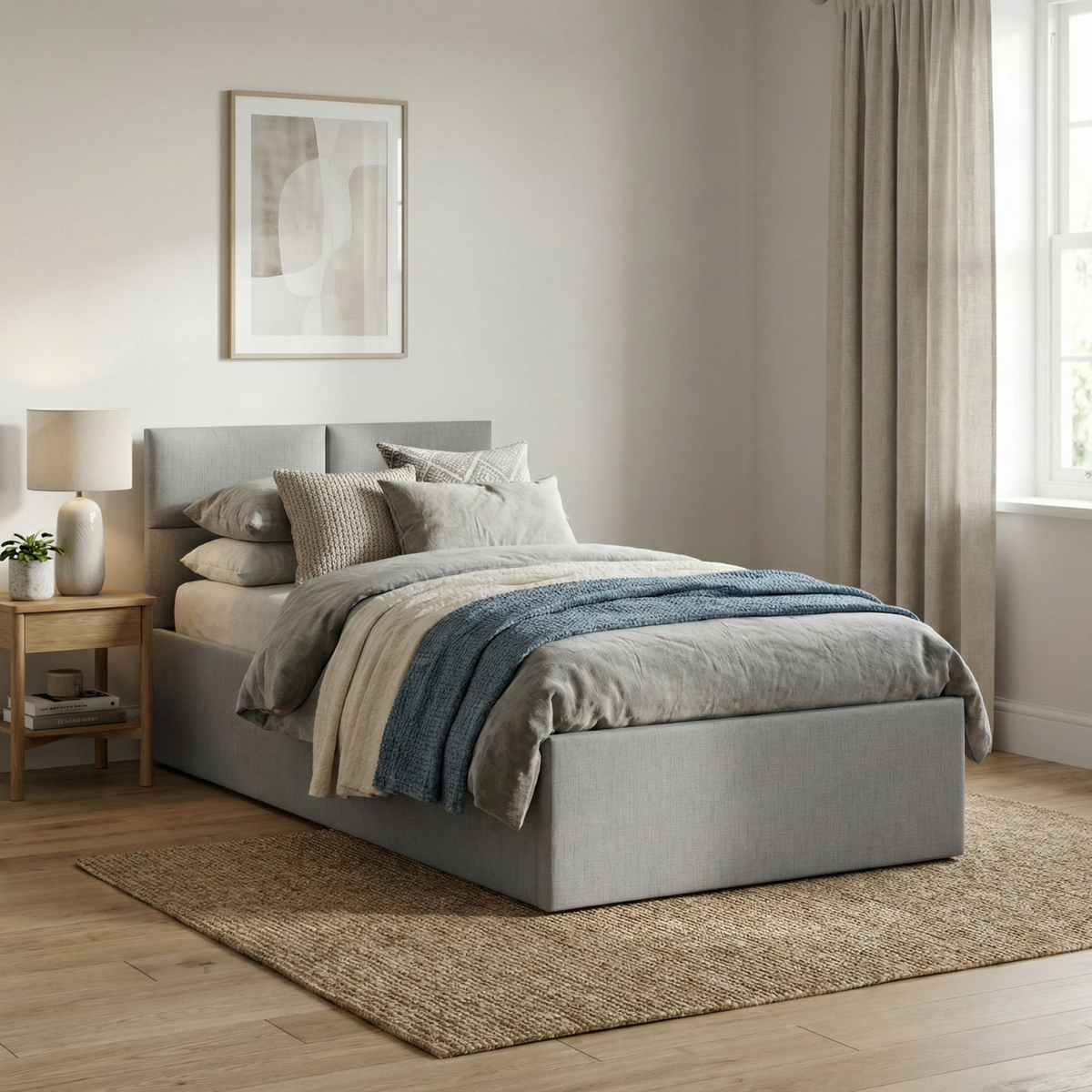 Łóżko BORGO 90x200 plecionka