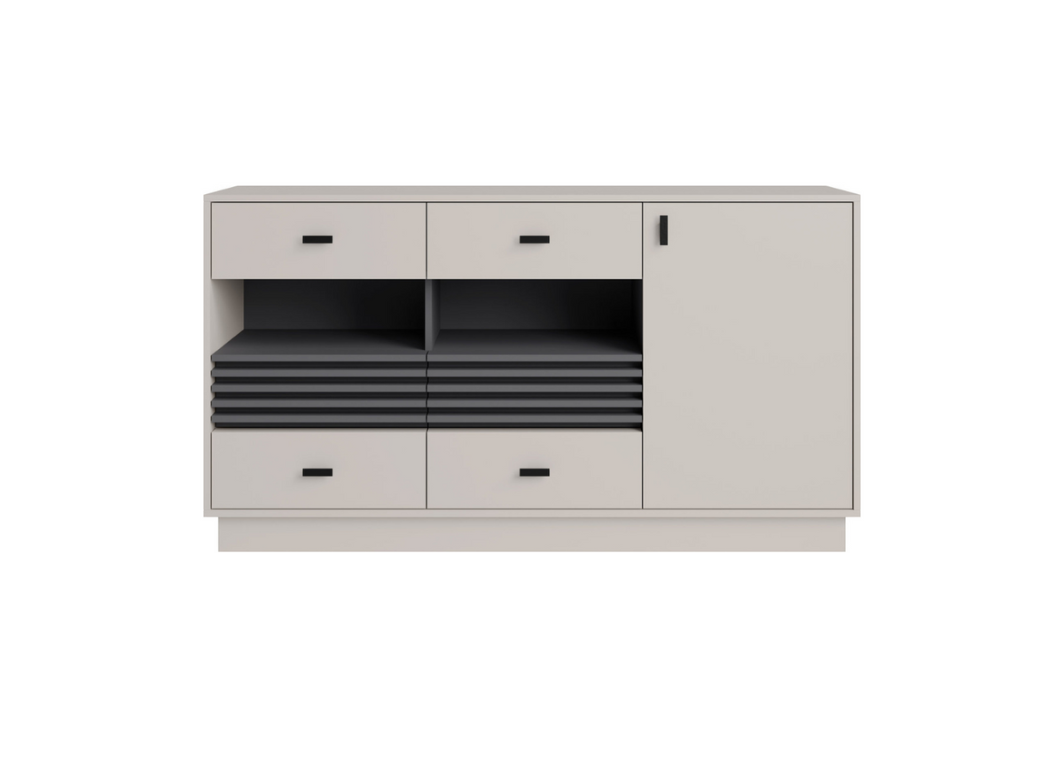 Komoda VELLUTO 155 cm 6 szuflad Kaszmir