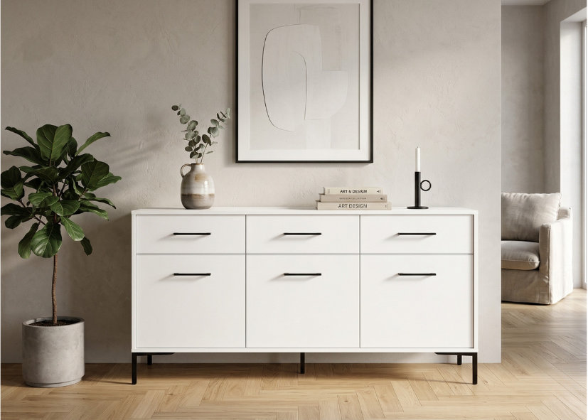 Komoda NORANO 150 cm Biały mat