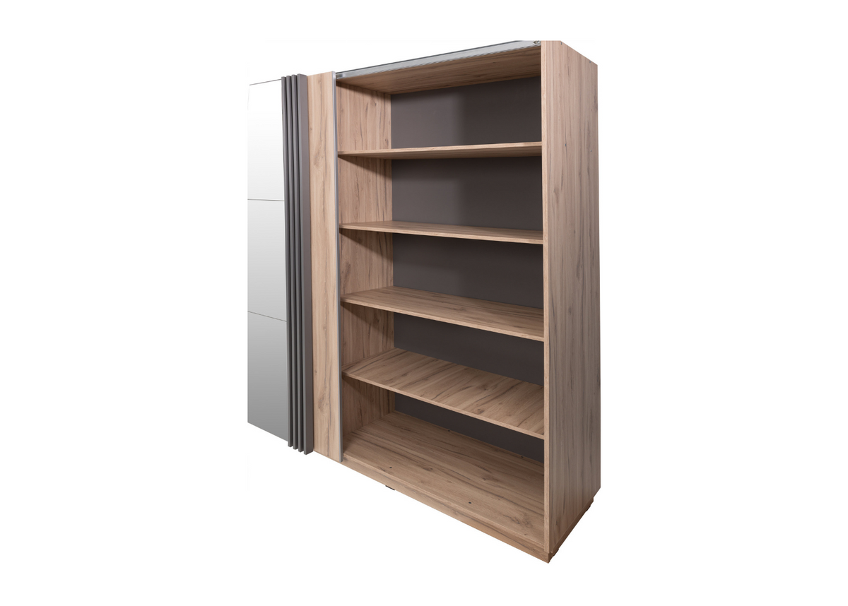 Szafa przesuwna VELLUTO z lustrem 215 cm Kaszmir