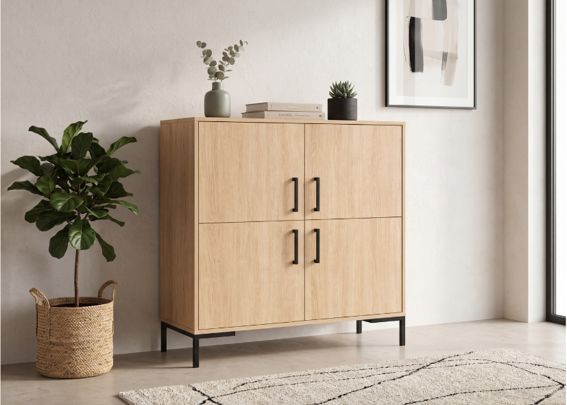 Komoda wysoka NORANO 100 cm Dąb sonoma
