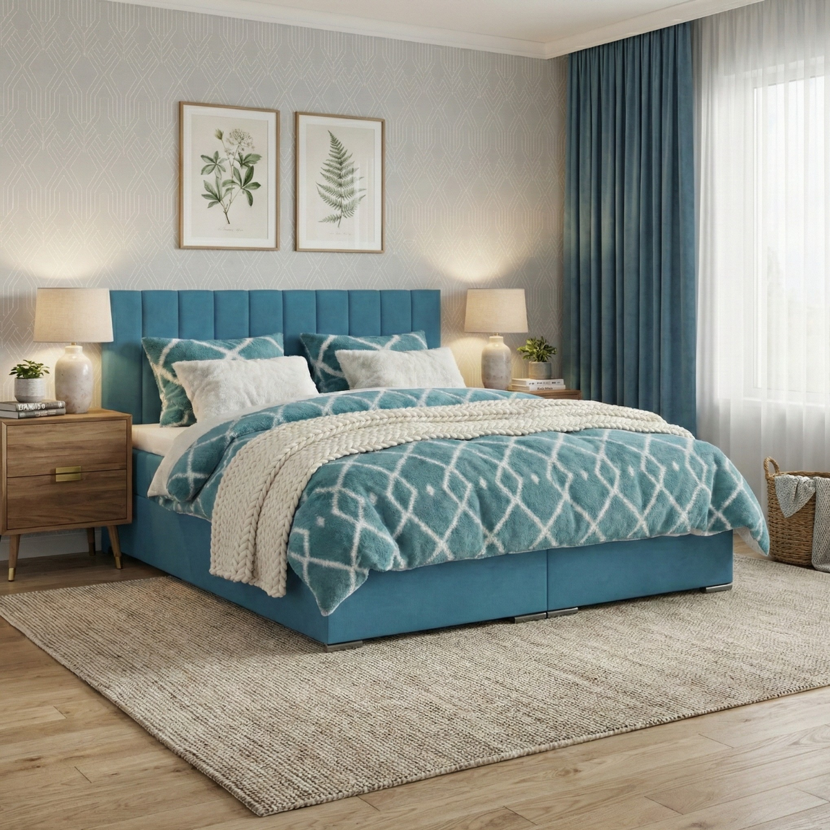 Łóżko AGEN 160x200 velvet