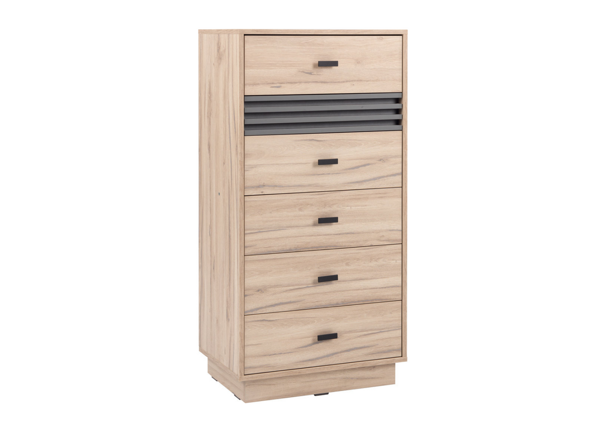 Komoda VELLUTO 60 cm z szufladami Jasny dąb