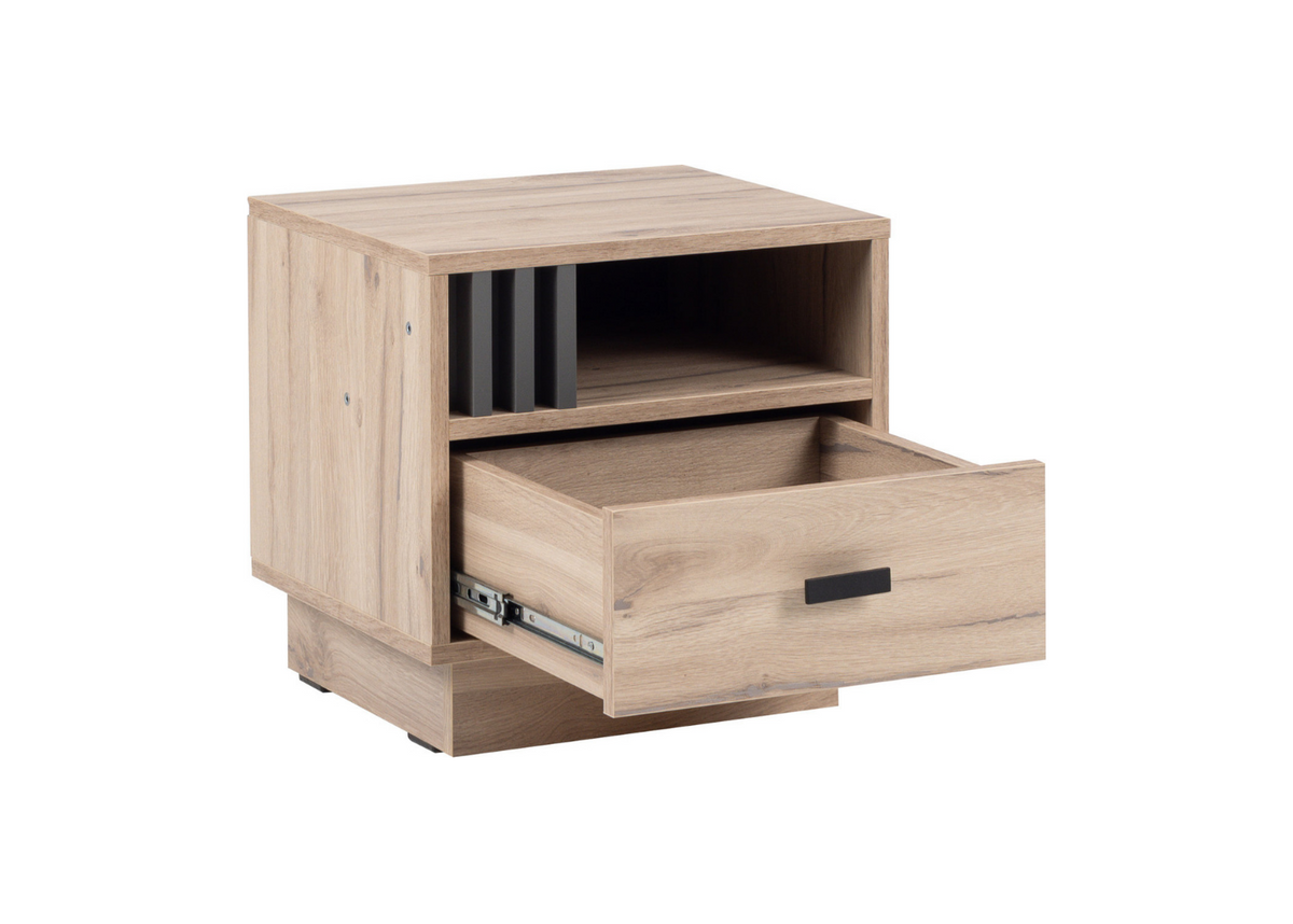 Stolik nocny VELLUTO 40 cm Jasny dąb