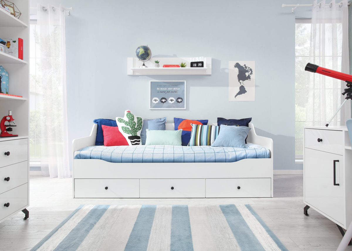 Półka otwarta MONO 120 cm Biały połysk