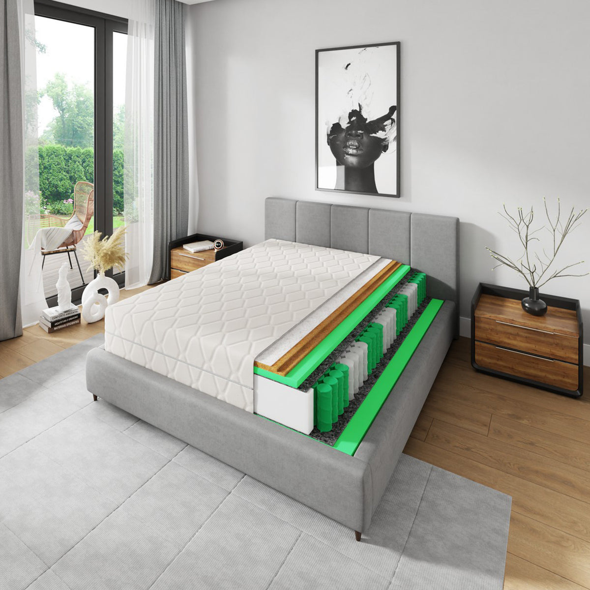 Materac kieszeniowy HARMONY 160x200