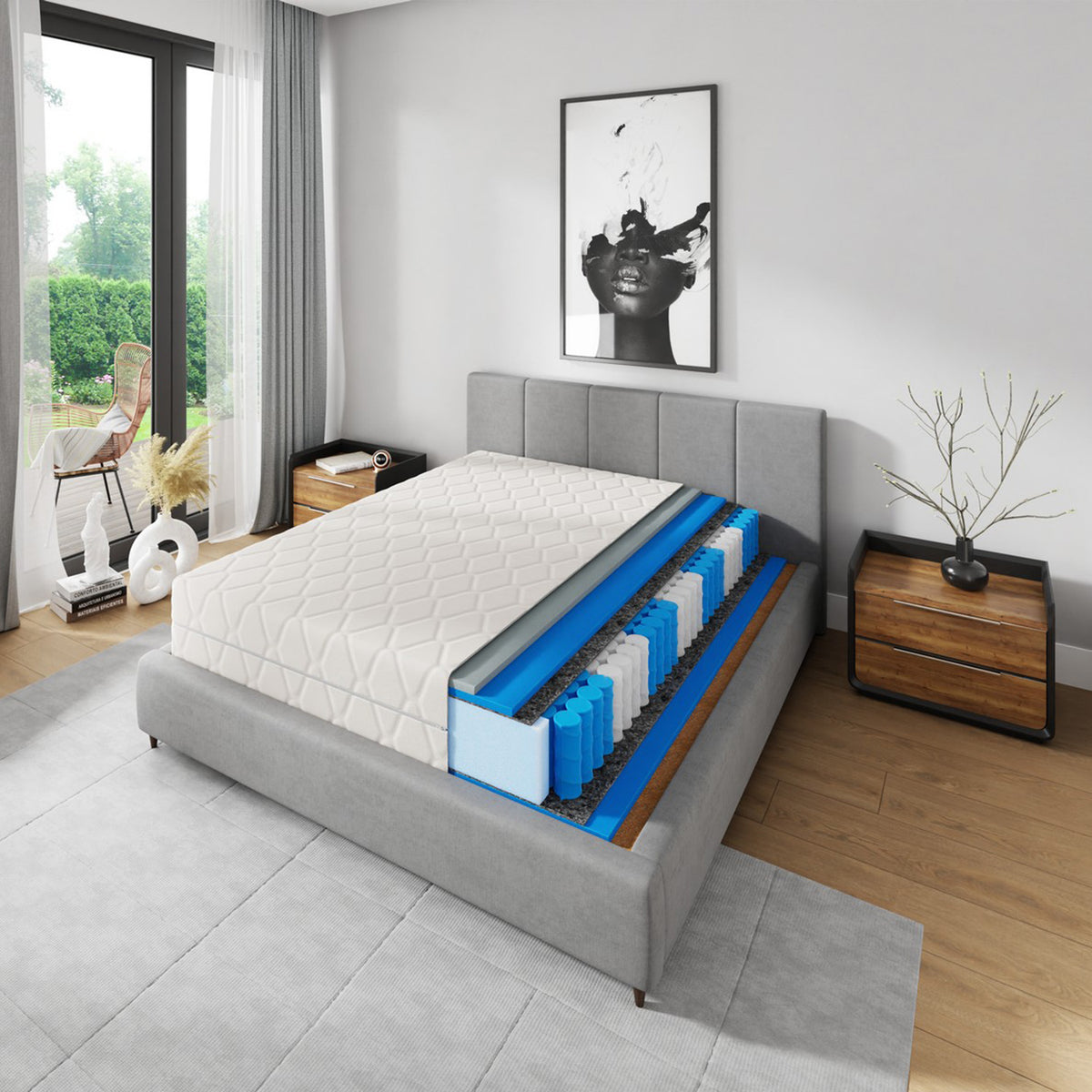 Materac kieszeniowy COMFORT 80x200