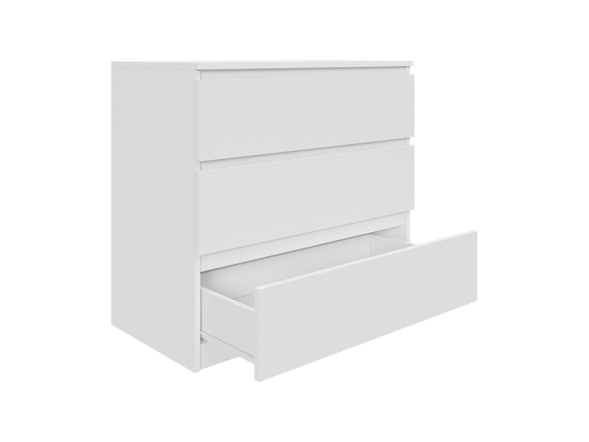 Komoda MODO 80 cm 3 szuflady Biały mat