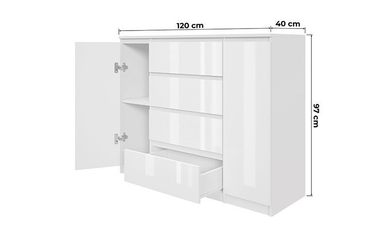 Komoda MODO 2D4S Biały mat