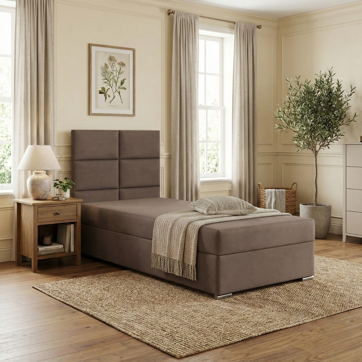 Łóżko CALVI 90x200 velvet