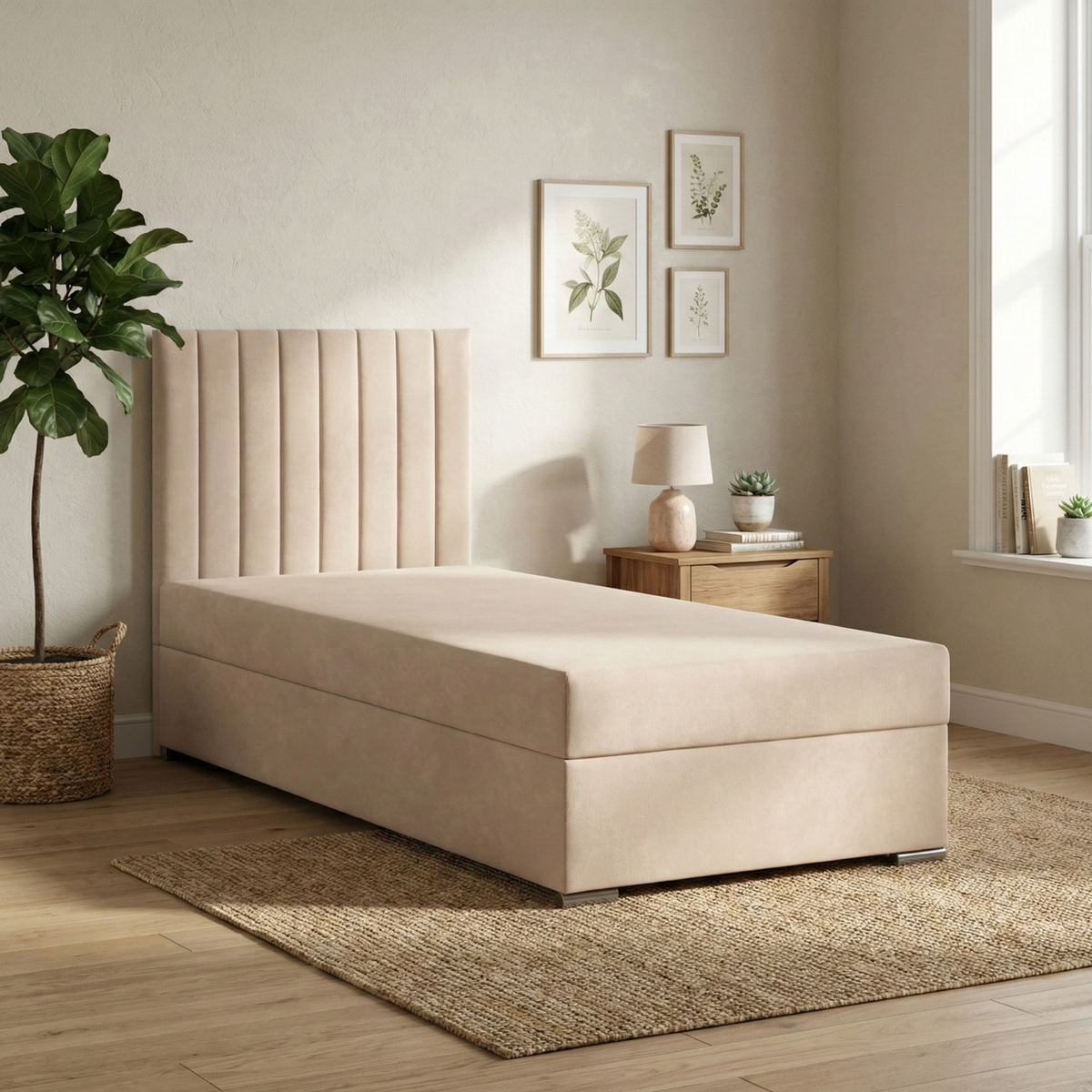 Łóżko AGEN 90x200 velvet