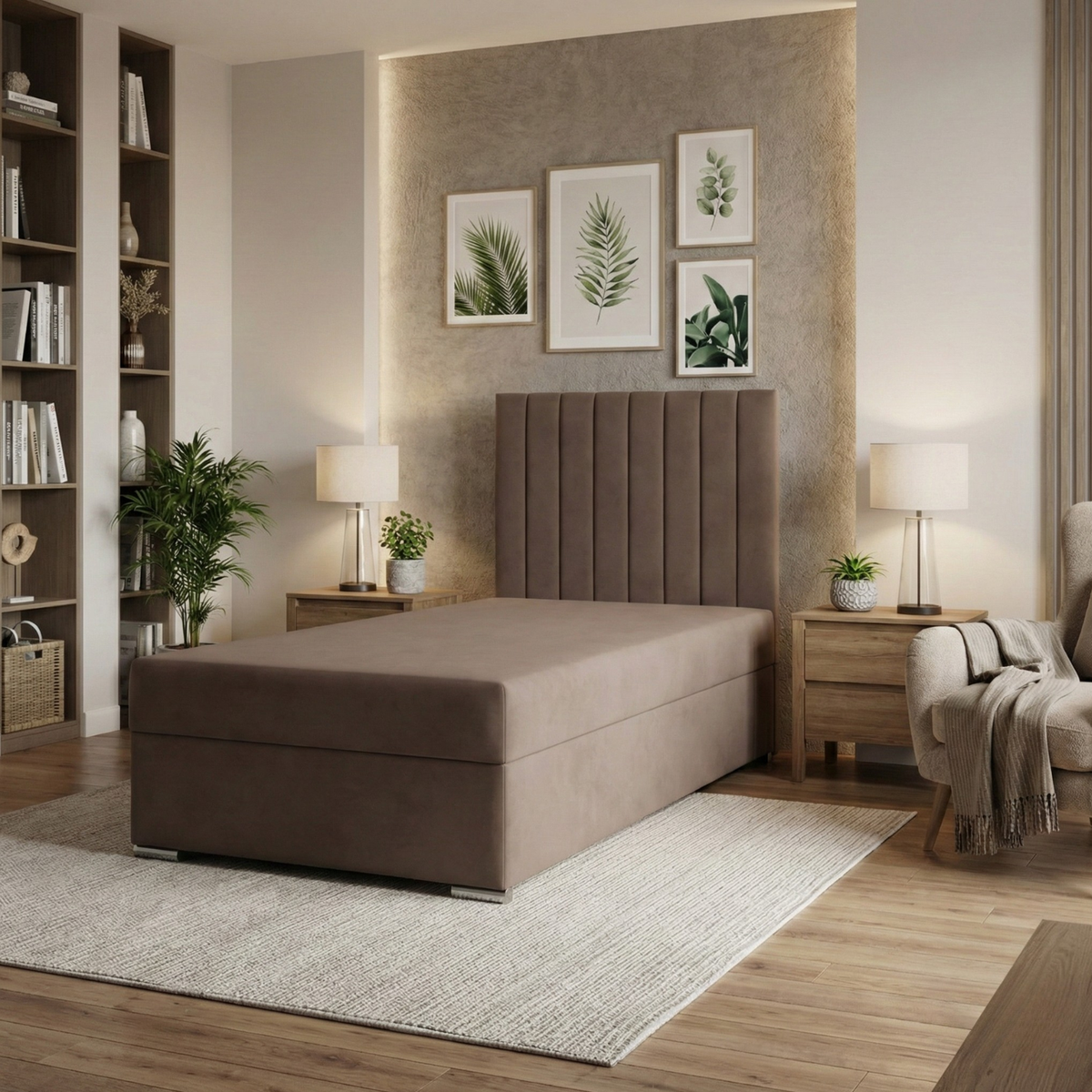 Łóżko AGEN 90x200 velvet