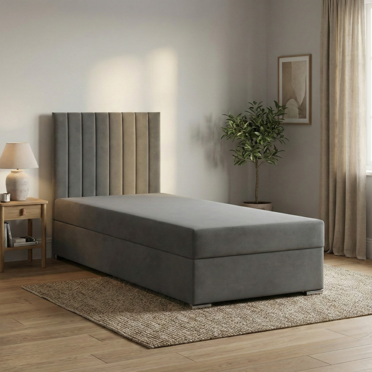 Łóżko AGEN 90x200 velvet