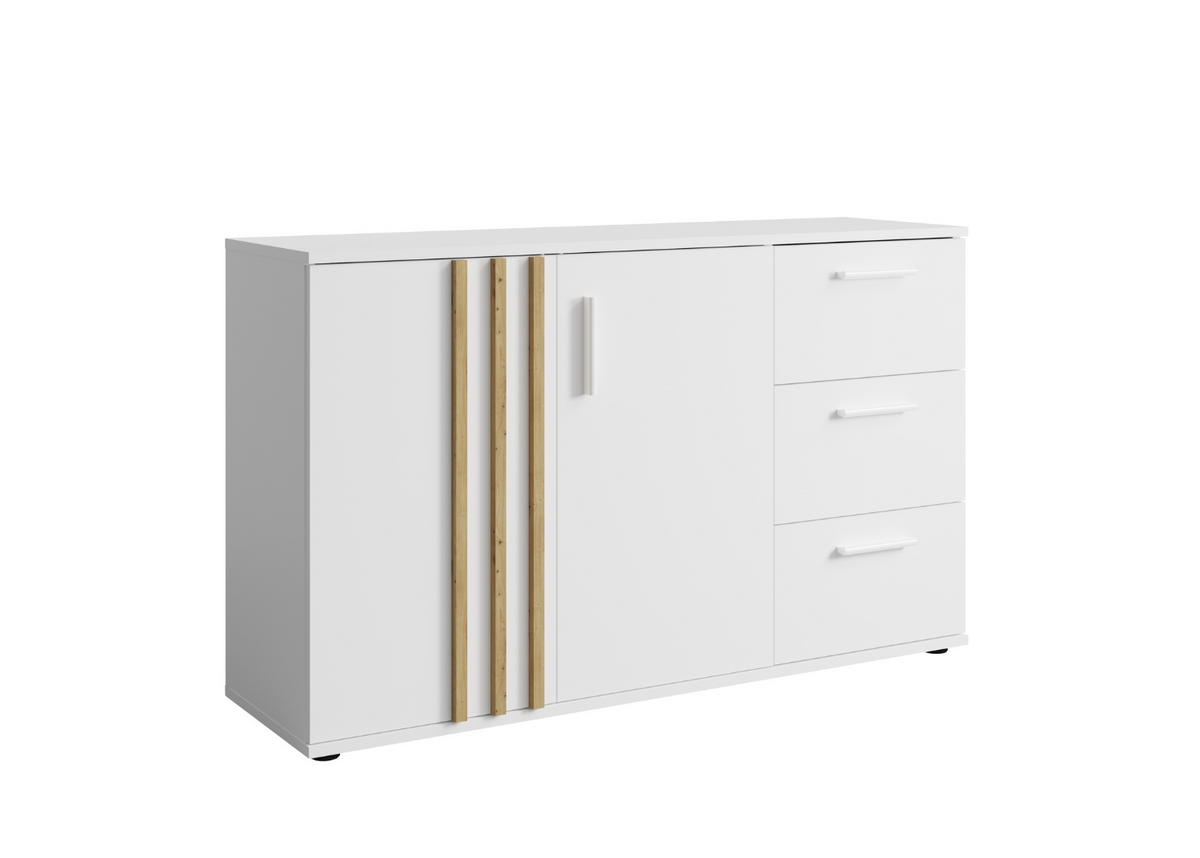 Komoda FENDO z szufladami 120 cm Biały