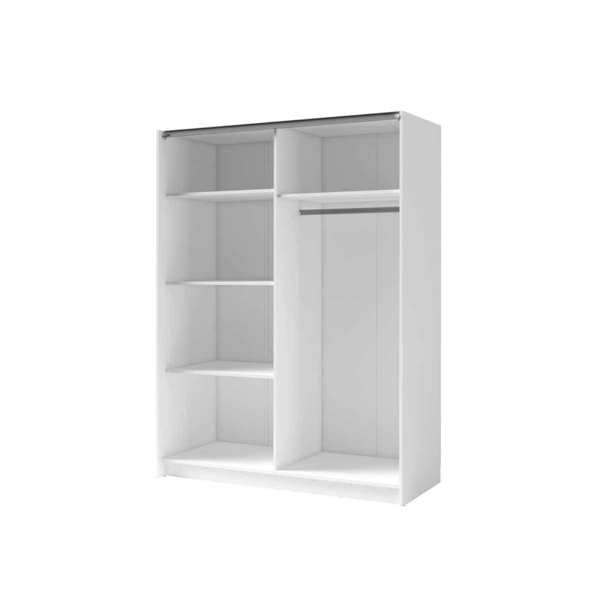 Szafa przesuwna z lustrem LINOX 150 cm Biały