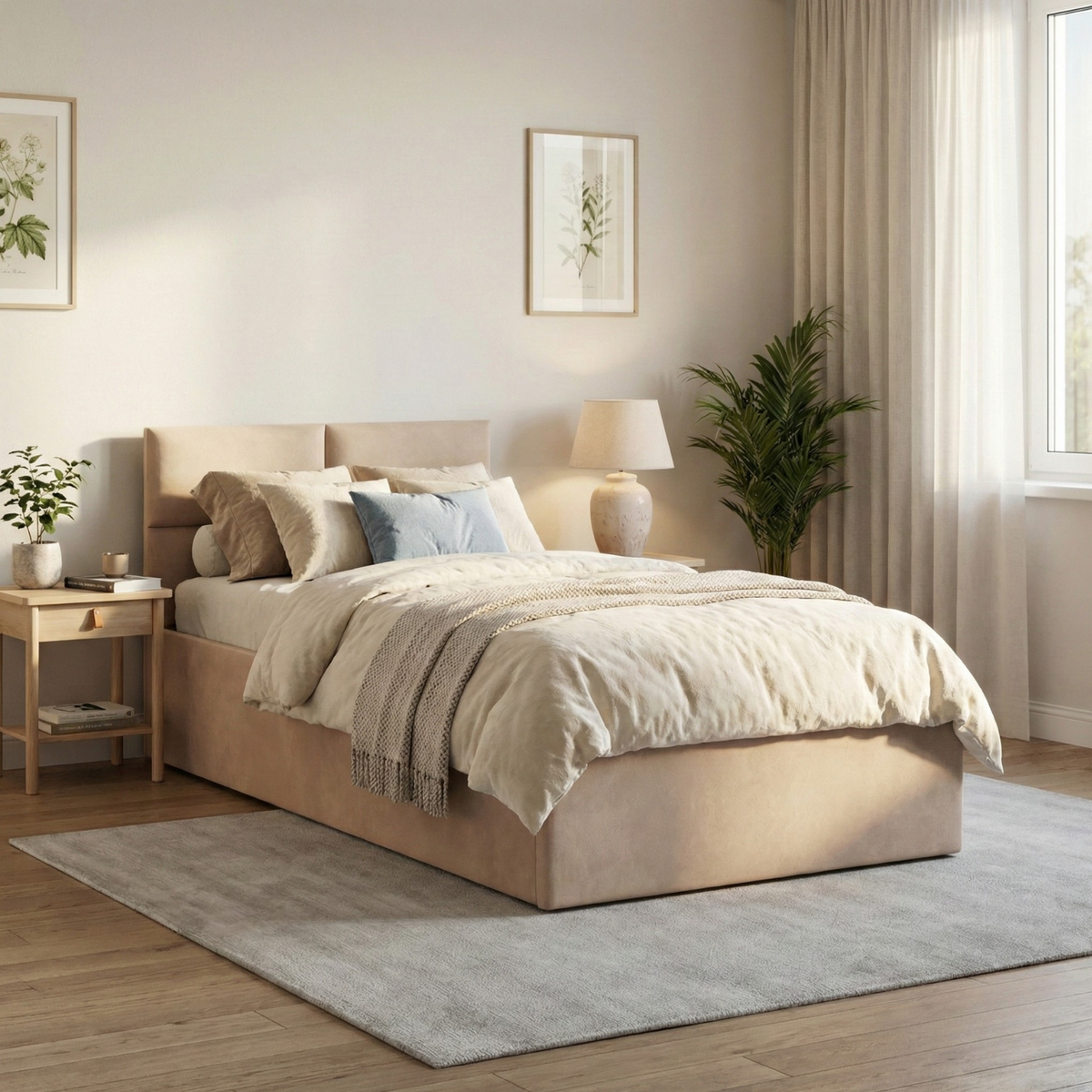 Łóżko BORGO 90x200 velvet