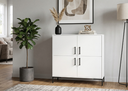 Komoda wysoka NORANO 100 cm Biały mat