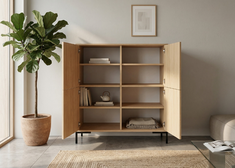 Komoda wysoka NORANO 100 cm Dąb sonoma