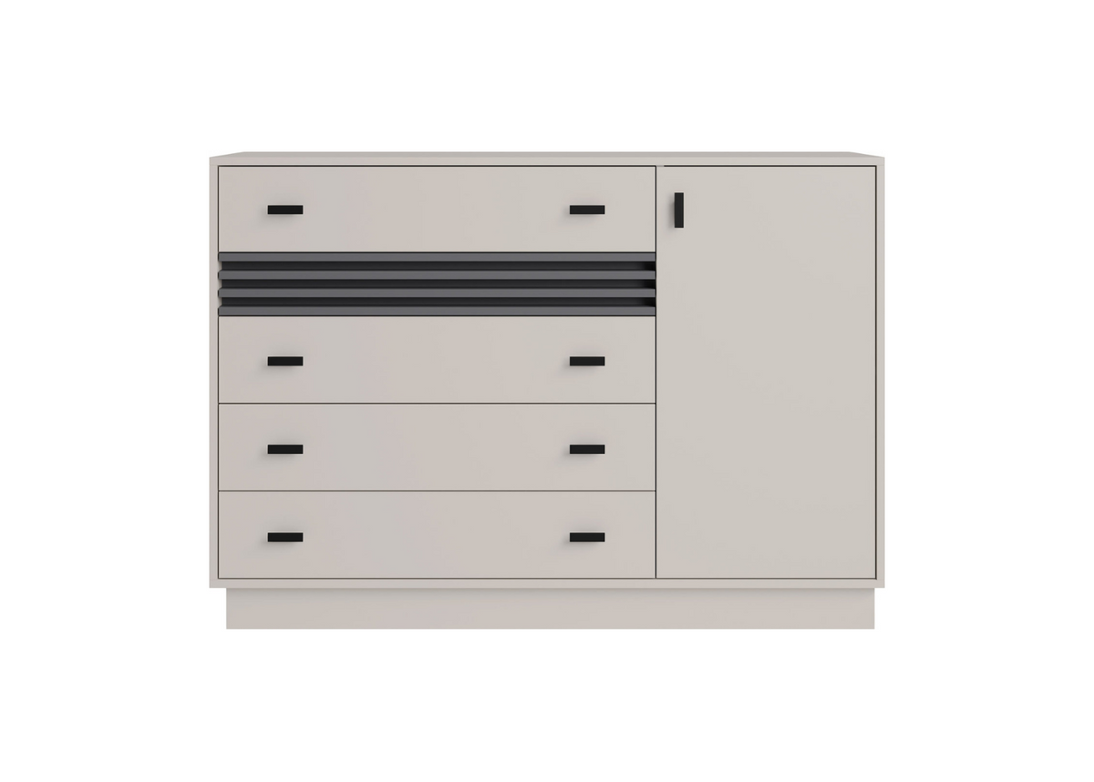Komoda VELLUTO 135 cm z szufladami Kaszmir