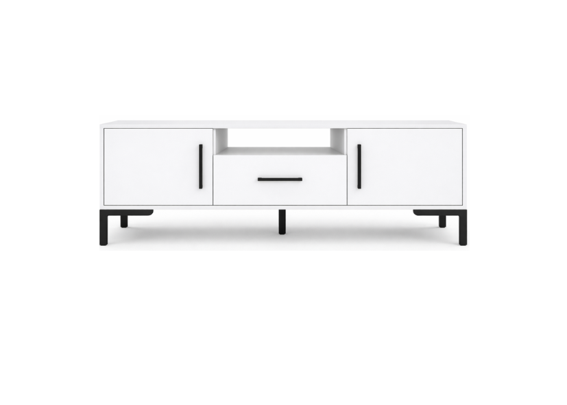 Szafka RTV NORANO 150 cm Biały mat
