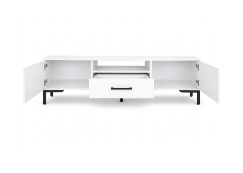 Szafka RTV NORANO 150 cm Biały mat