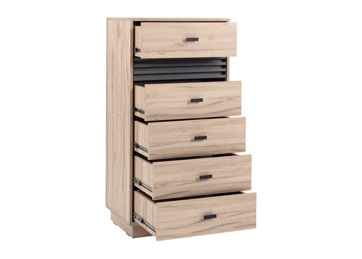 Komoda VELLUTO 60 cm z szufladami Jasny dąb