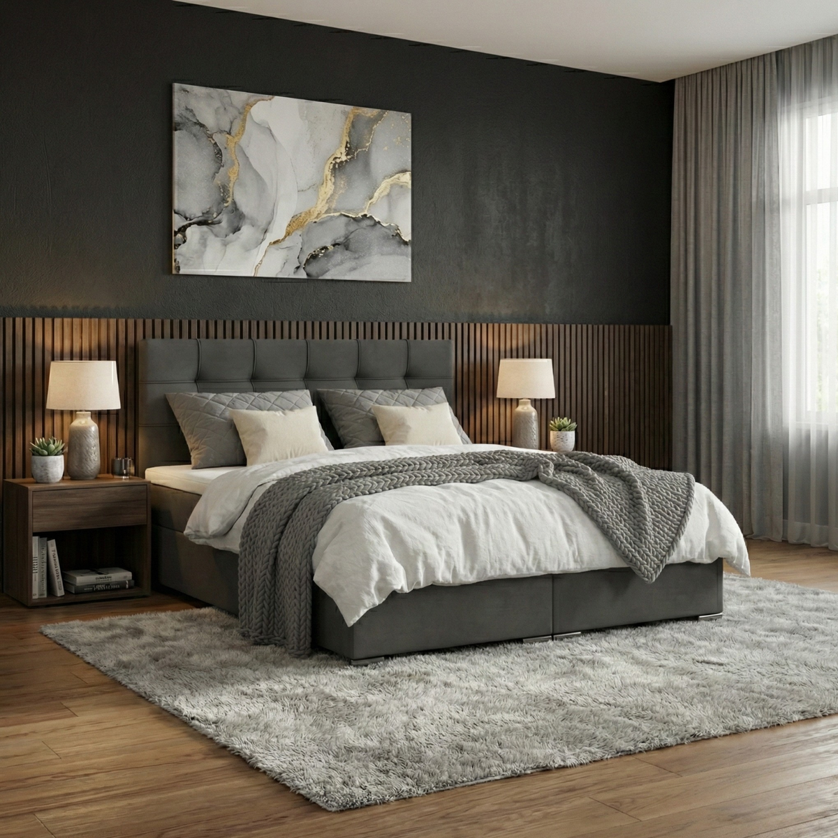 Łóżko ELDA 160x200 velvet
