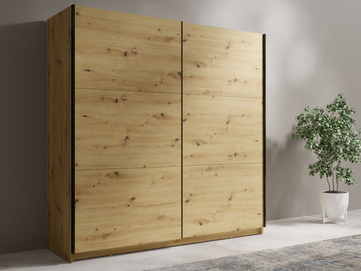 Szafa przesuwna ZAIDA 200 cm Dąb artisan