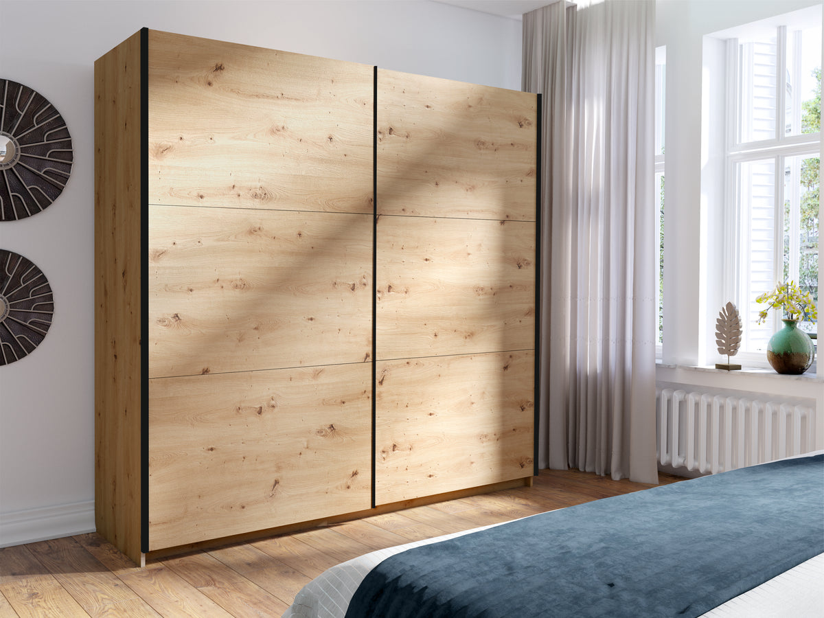 Szafa przesuwna ZAIDA 200 cm Dąb artisan