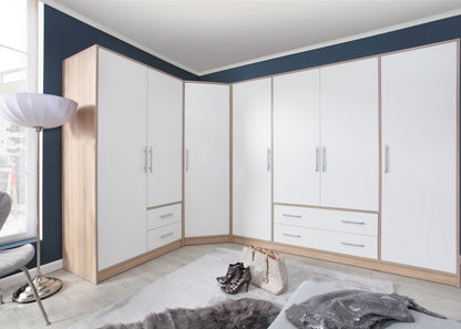 Komoda VENTO 90 cm Dąb sonoma + biały