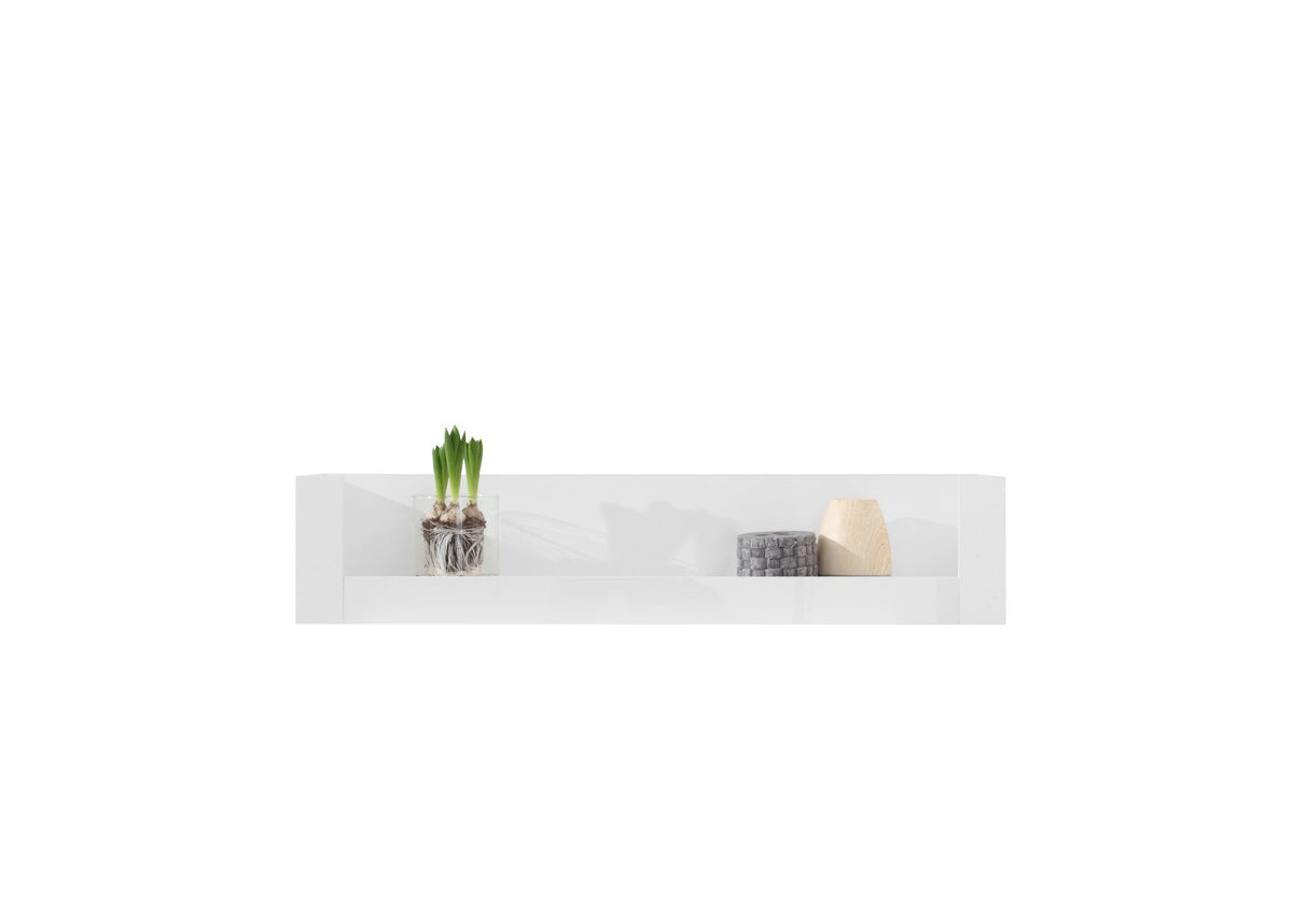 Półka wisząca MONO 120 cm Biały połysk