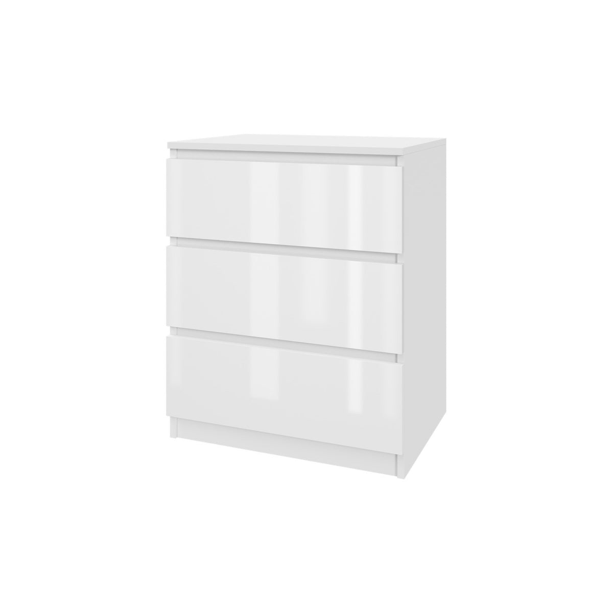 Komoda MODO 60 cm 3 szuflady Biały połysk