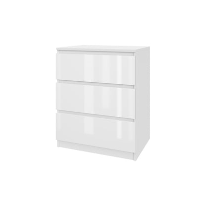 Komoda MODO 60 cm 3 szuflady Biały połysk