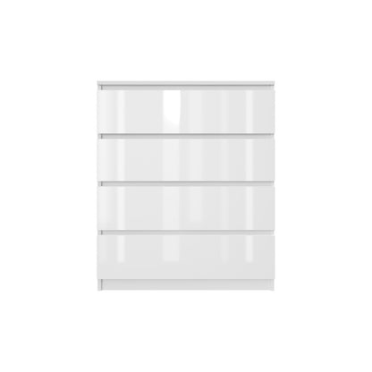 Komoda MODO 80 cm 4 szuflady Biały połysk