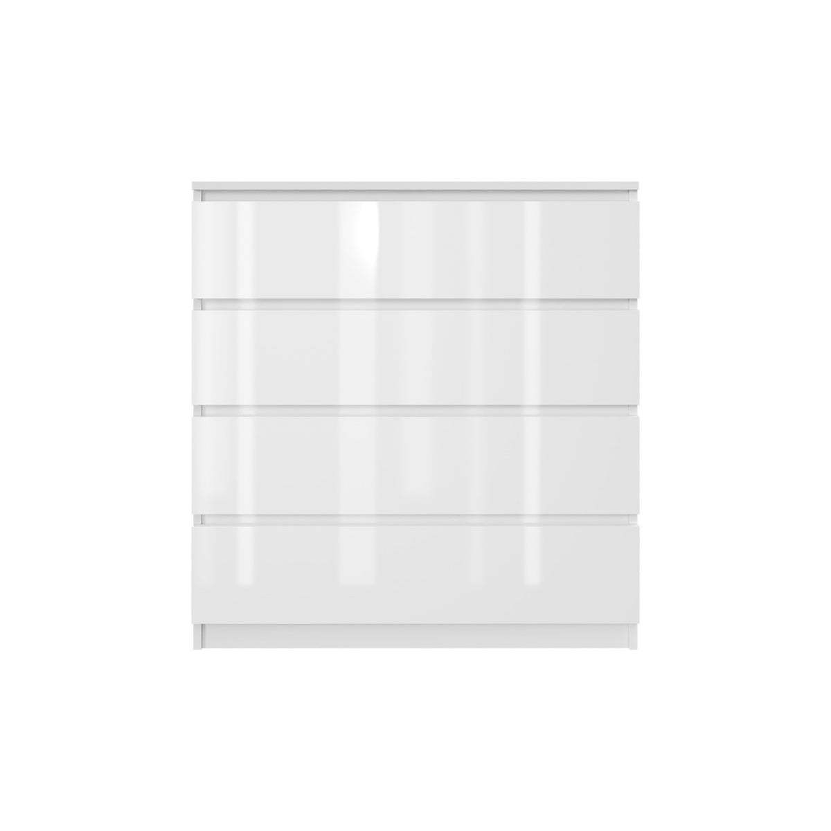 Komoda MODO 90 cm 4 szuflady Biały połysk