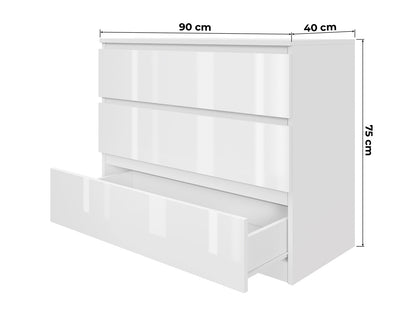 Komoda MODO 90 cm 3 szuflady Dąb sonoma