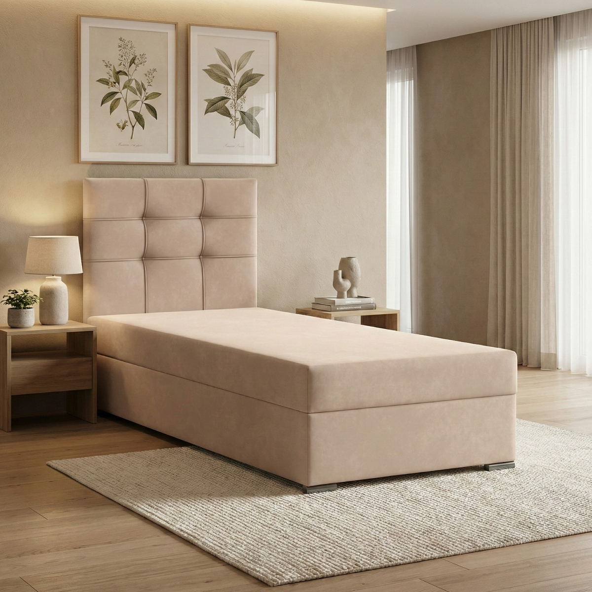 Łóżko ELDA 90x200 velvet