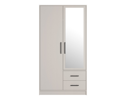 Szafa dwudrzwiowa VENTO z lustrem 100 cm Kaszmir