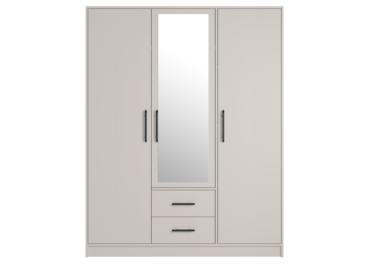 Szafa trzydrzwiowa VENTO z lustrem 150cm Kaszmir