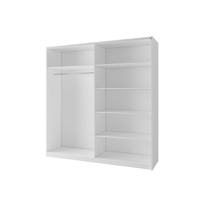 Szafa przesuwna z lustrem ZAIDA 150 cm Biały