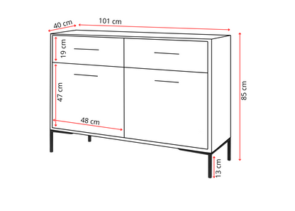 Komoda NORANO 100 cm Kaszmir